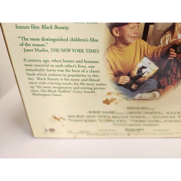 Applause WARNER BROS. BLACK BEAUTY PLAY HORSE & VHS Video GIFT SET NEW IN BOX - Picture 8 of 10